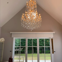 Rylight 37-Light Classic Candle Light Crystal Chandelier