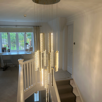 Rylight 12/15/18/21/24-lichte spiraalvormige kristallen kroonluchter