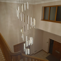 Rylight 12/15/18/21/24-lichte spiraalvormige kristallen kroonluchter