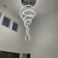 Rylight luxe spiraalvormige kristallen kroonluchter