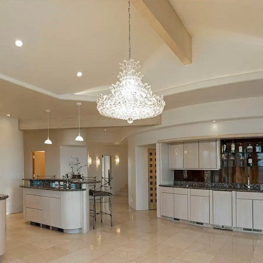 Rylight 4-laags bloemenkristallen kroonluchter