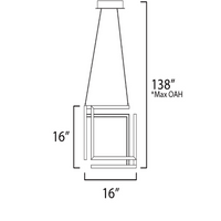Rylight Goud/Zwarte Kubus LED Hanglamp