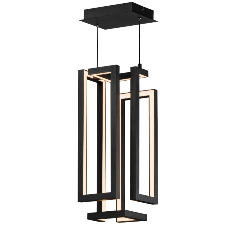 Rylight Goud/Zwarte Kubus LED Hanglamp