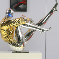 Rylight Gold Coat Goddess vloerlamp