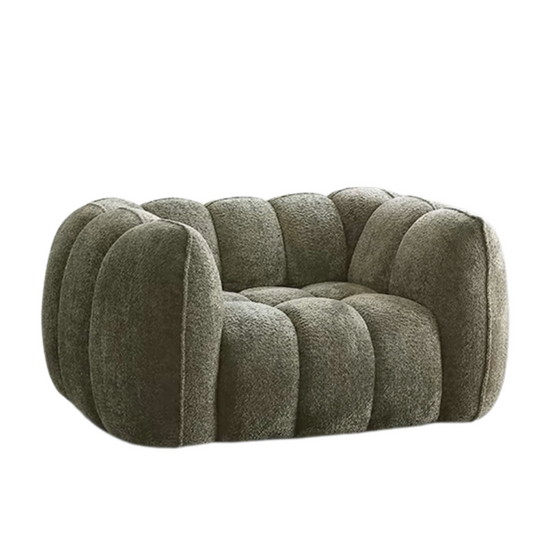 Rylight Scandinavian Vintage Fabric Pumpkin Sofa