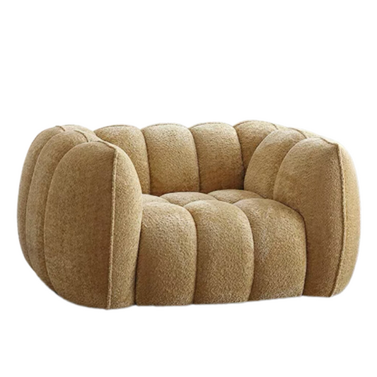 Rylight Scandinavian Vintage Fabric Pumpkin Sofa