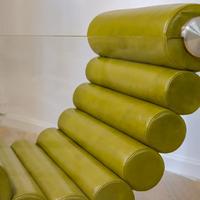 Rylight Italian Minimalist Glass Leg Accent Chair