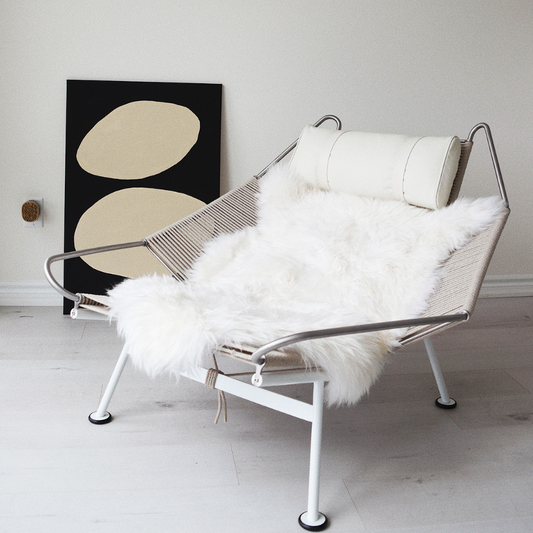 Door Rylight Designer aanbevolen handgemaakte relaxfauteuil/loungestoel met vlaggenlijn