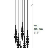 Modern Creative Black/Gold Cluster Glass Pendant Lamp