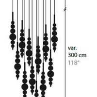 Modern Creative Black/Gold Cluster Glass Pendant Lamp
