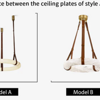 ثريا دائرية حديثة من المرمر لغرفة المعيشة/غرفة النوم