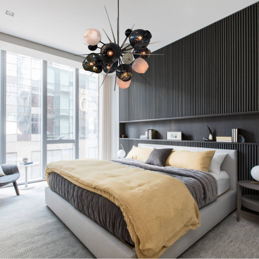Moderne Sputnik glazen kroonluchter voor woonkamer/slaapkamer 