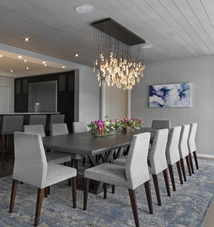 Moderne creatieve zaadkristallen kroonluchter voor de eetkamer 