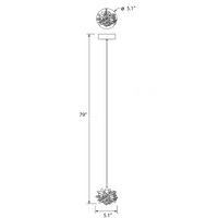 Luxury Floating Crystal Rock Chandelier for Staircase/Foyer