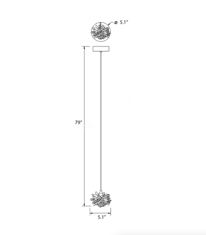 ثريا كريستالية عائمة فاخرة للسلالم/البهو 
