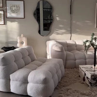 Nordic Marshmallow Bread Fabric Sofa