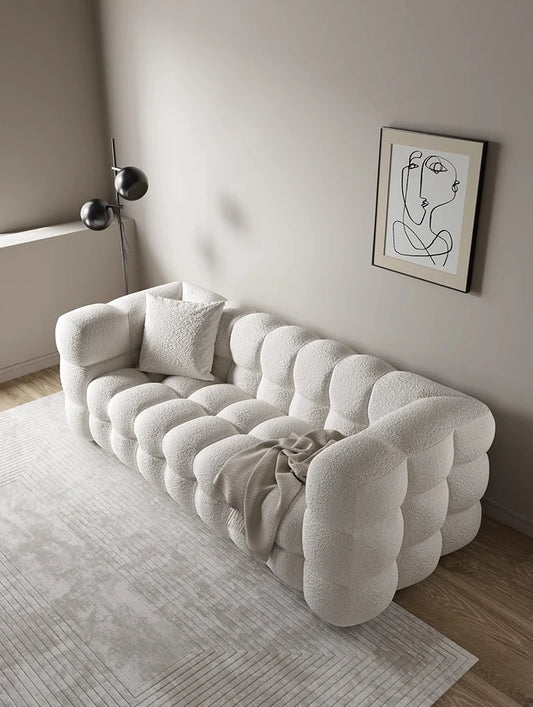 Nordic Marshmallow Bread Fabric Sofa