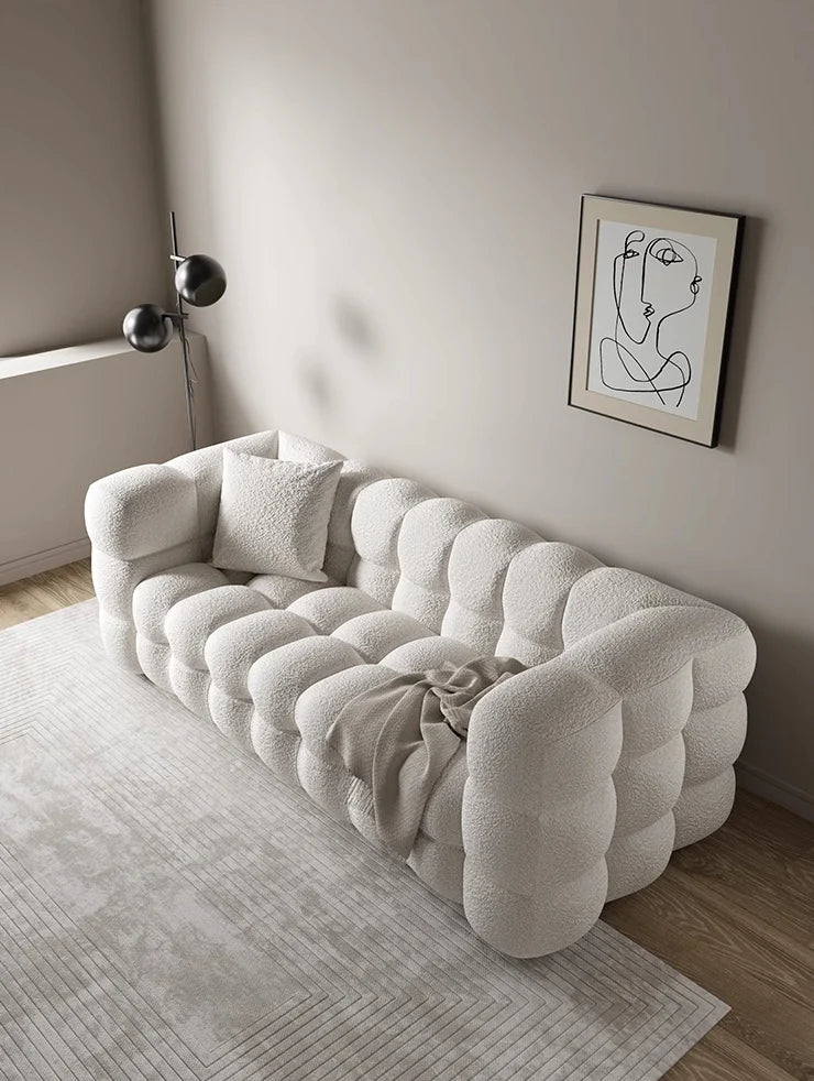 Nordic Marshmallow Bread Fabric Sofa