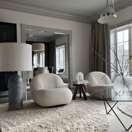 Nordic Fleece Pear Sofa Stoel voor Slaapkamer/Studeerkamer/Balkon