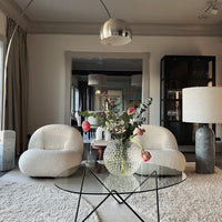 Nordic Fleece Pear Sofa Stoel voor Slaapkamer/Studeerkamer/Balkon