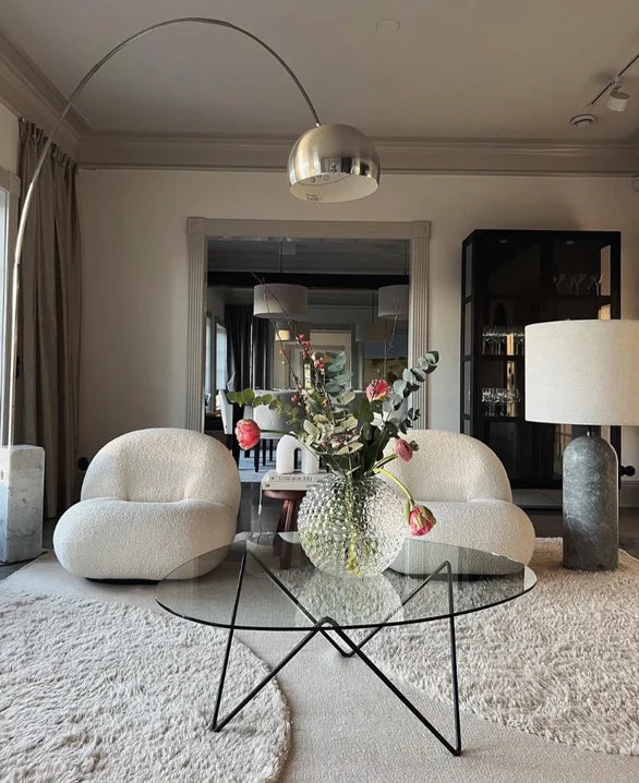 Nordic Fleece Pear Sofa Stoel voor Slaapkamer/Studeerkamer/Balkon