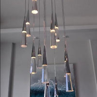 Rylight 1/13/25-licht gepolijst chroom kristallen LED-hanglamp