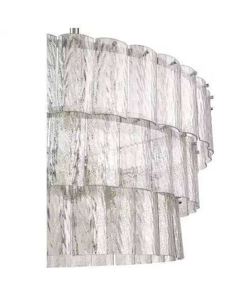 Rylight 9/12-lichte overgangskroonluchter van kwikglas