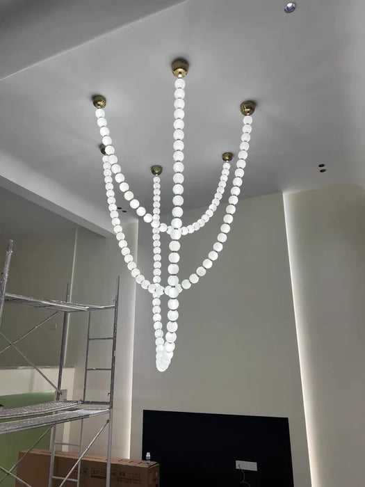 Rylight Pearl Necklace Chandelier