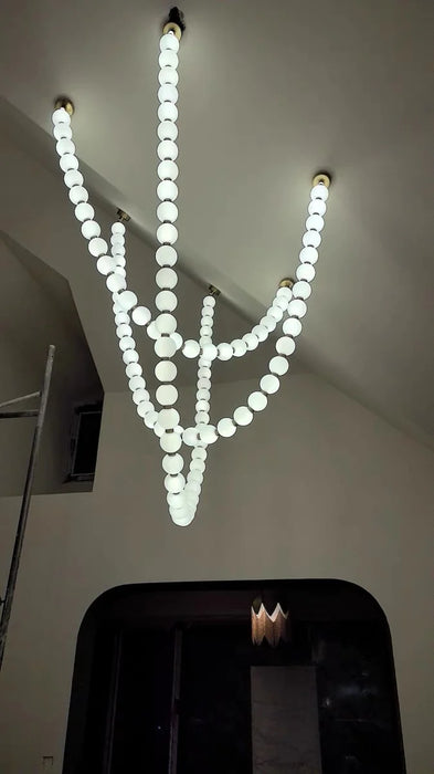 Rylight Pearl Necklace Chandelier