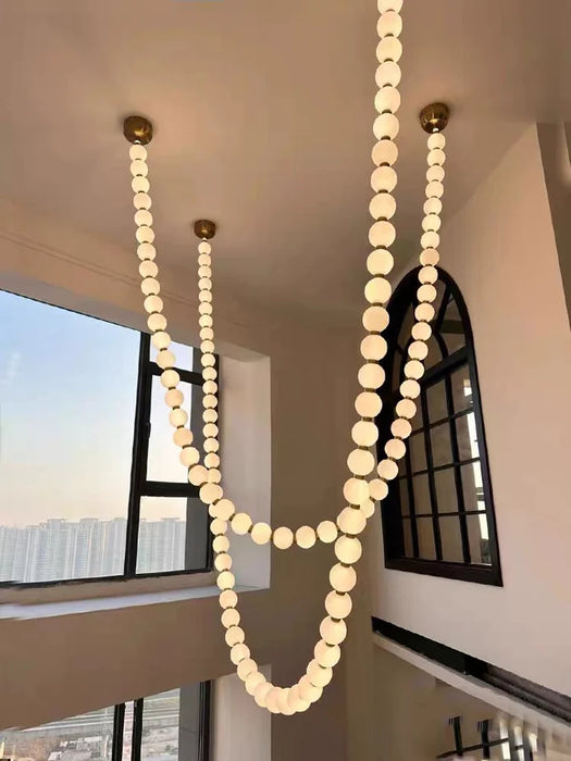 Rylight Pearl Necklace Chandelier