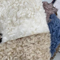 Classic Cozy White Fleece Plush Accent Lounge Chair with Ottoman