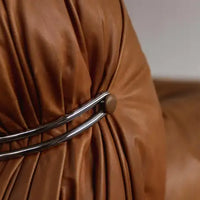 Vintage Leather/Cotton Soriana Armchairs Sofa For Living Room/Study