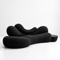Nocturne Sculptural Bouclé Sofa
