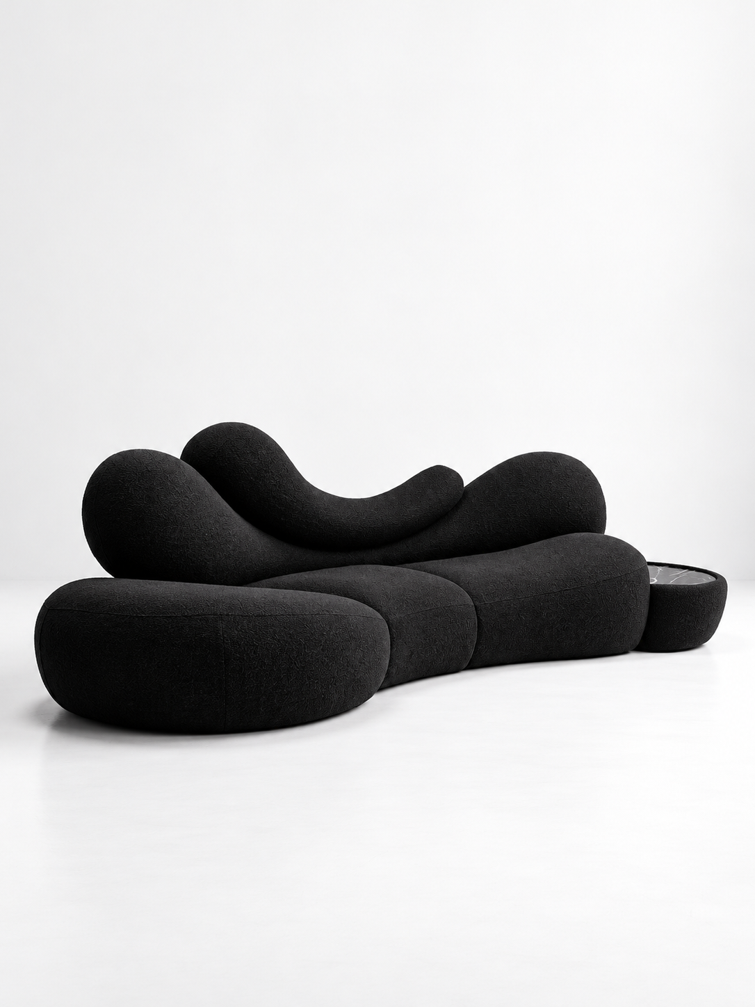 Nocturne Sculptural Bouclé Sofa