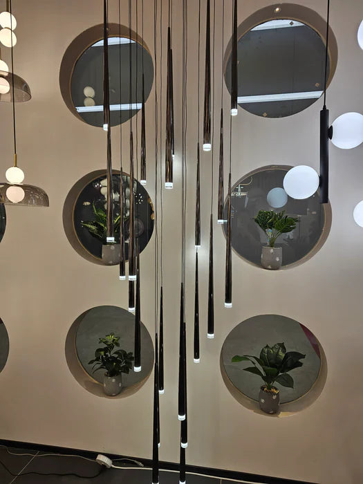 Final Sale · Modern Black Metal Ceiling Pendant for High-ceiling