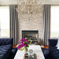 Rylight 2-Tier Pure White Antler Chandelier