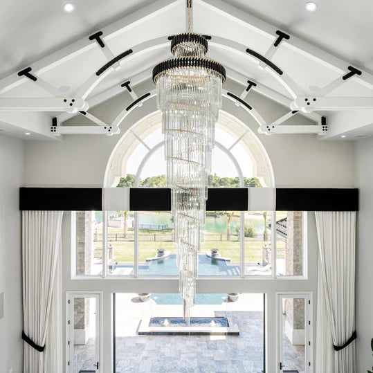 Rylight Spiral Crystal Chandelier