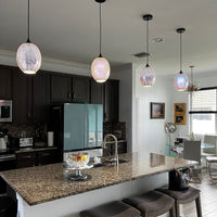 Rylight 3D Colorful Glass Fireworks Art Pendant Light