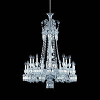Lichte luxe klassieke lange versie gelaagde kaarslicht kristallen kroonluchter voor kamers met hoge plafonds/woonkamers 