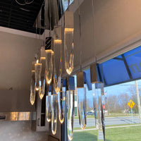 مصباح السقف المستدير/المستطيل الحديث والفاخر من Rylight باللون الأسود