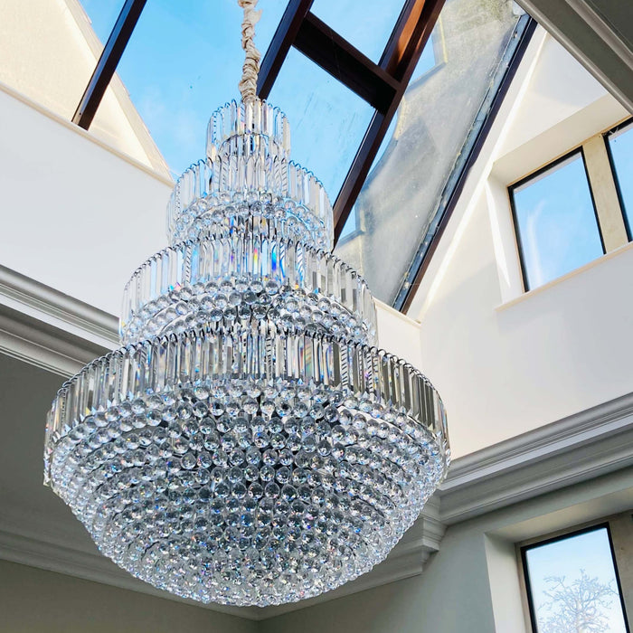 Rylight Empire extra grote kristallen kroonluchter met 4 niveaus
