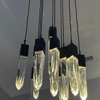 مصباح السقف المستدير/المستطيل الحديث والفاخر من Rylight باللون الأسود