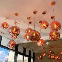 Rylight 3/5 rotsglas hanglamp met speciale vorm