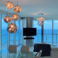 Rylight 3/5 rotsglas hanglamp met speciale vorm