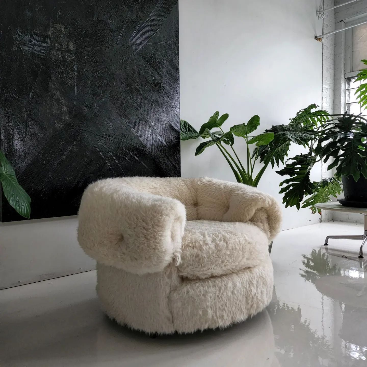 Cozy Fuzzy Accent Chair