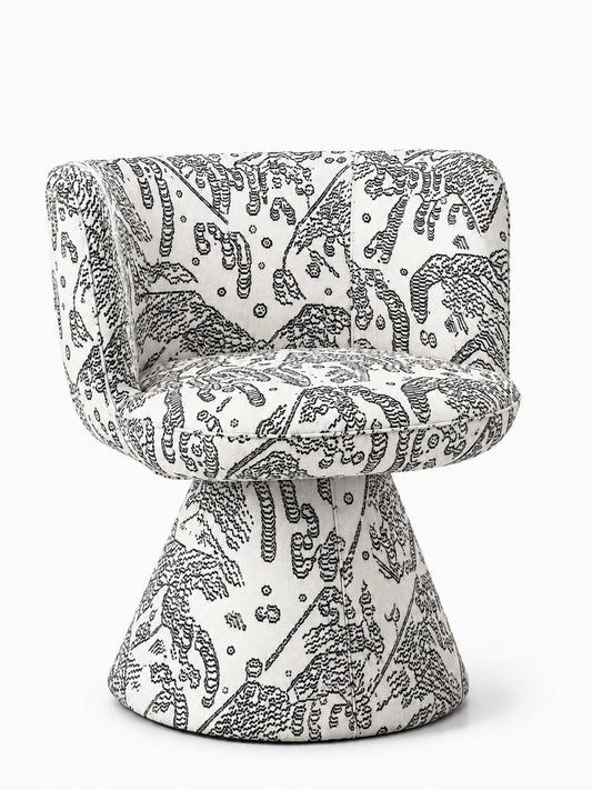 Tiger Mountain Sculptural Pedestal Chair