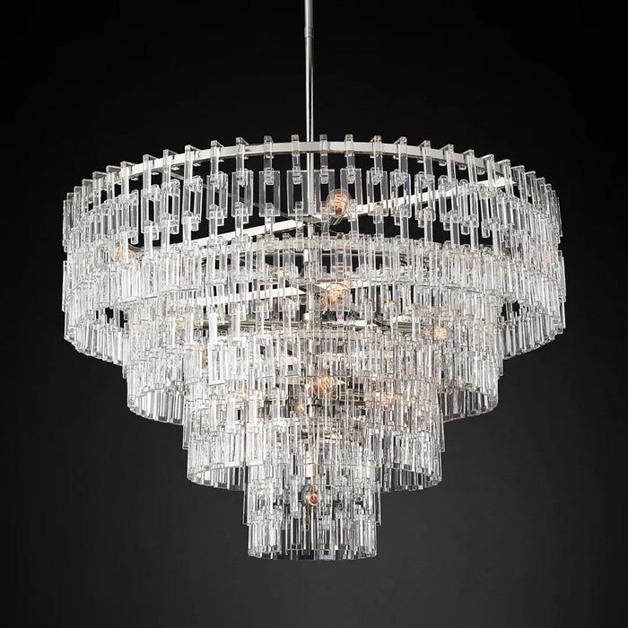 Rylight 3/4/5-Tier Round Tiered Acrylic Chandelier