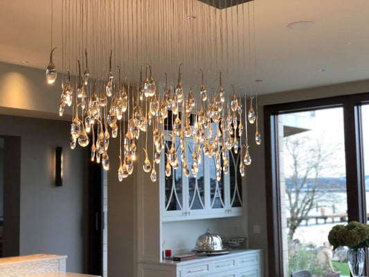 Moderne creatieve zaadkristallen kroonluchter voor de eetkamer 
