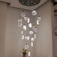 مصباح LED معلق من مجموعة زجاج السحابة من رايلايت 