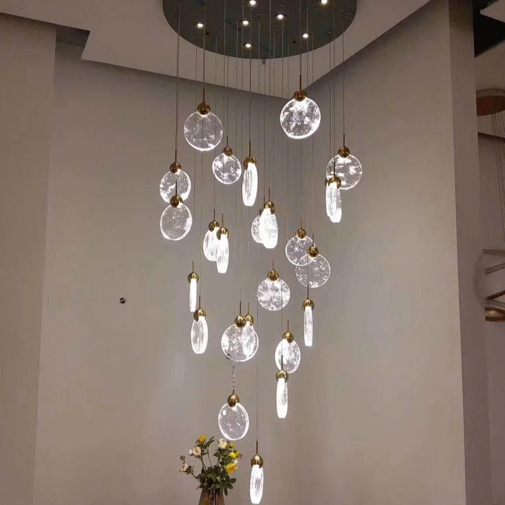 مصباح LED معلق من مجموعة زجاج السحابة من رايلايت 